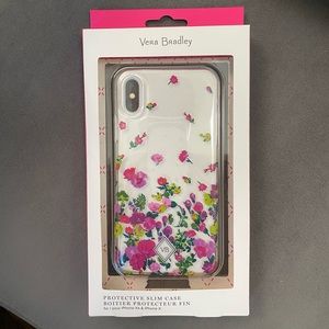 NWT Vera Bradley Floral iPhone X/Xs Protective Slim Case